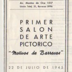 1945 Muestra individual, Club Social de Barracas, Bs As.