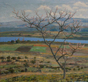 José Malanca . “Primavera en Villa Rumipal” . óleo sobre lienzo . 80 x 85 cm . 1947 José Malanca . “Primavera en Villa Rumipal” . óleo sobre lienzo . 80 x 85 cm . 1947