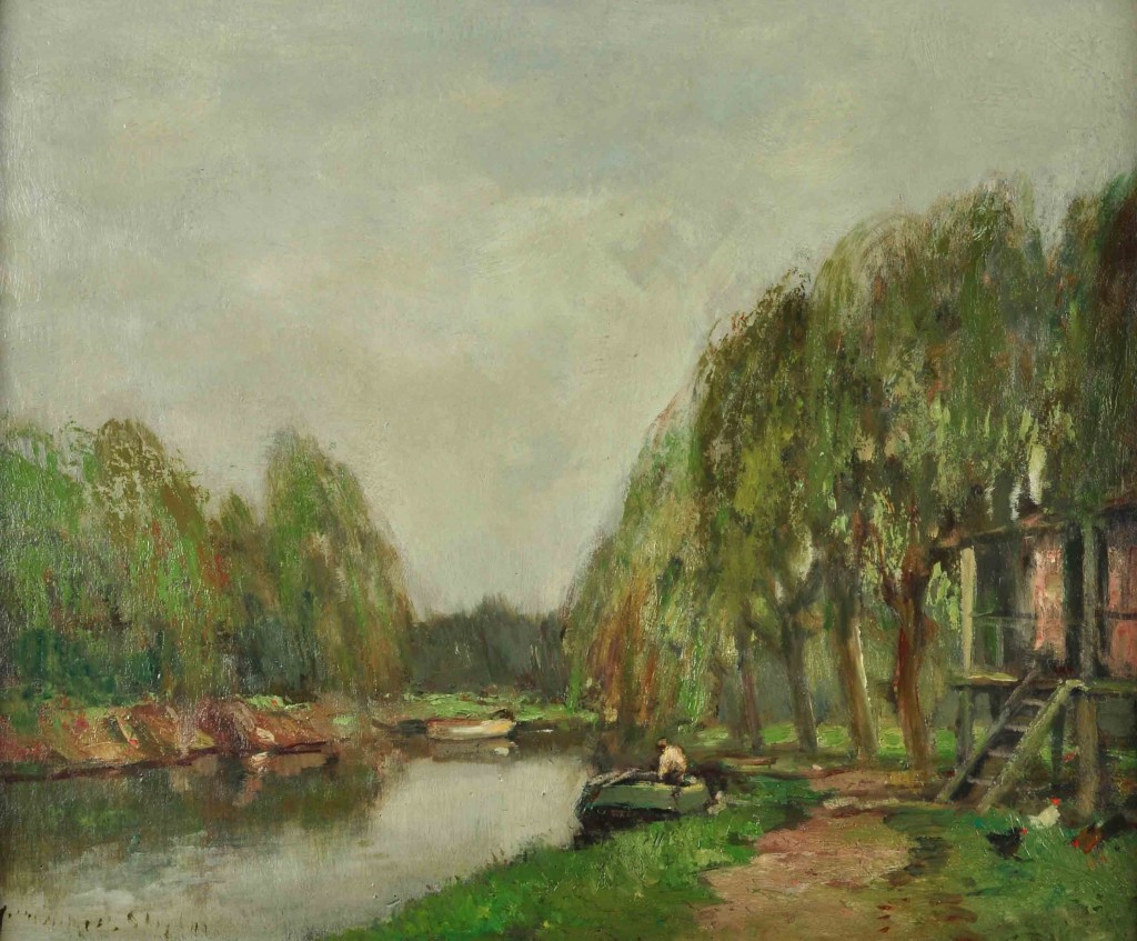 En el Delta, Tigre . óleo sobre cartón . 50x60cm . 1950 En el Delta, Tigre . óleo sobre cartón . 50x60cm . 1950
