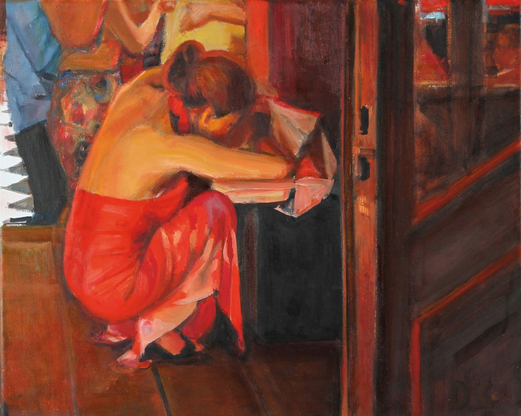 La Chica de Rojo . óleo sobre lienzo . 40x50cm . 2014 La Chica de Rojo . óleo sobre lienzo . 40x50cm . 2014