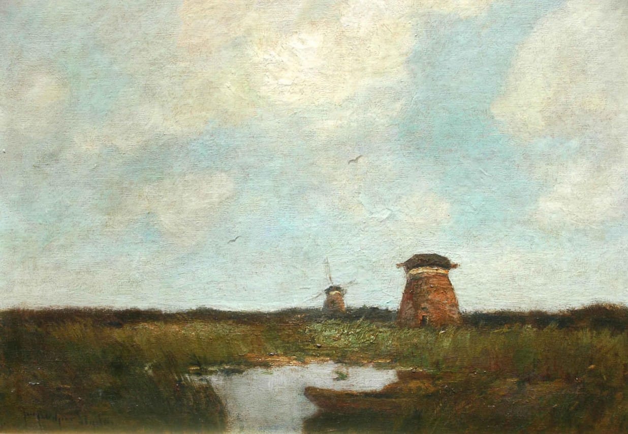 El Bote . óleo sobre lienzo . 46x61cm . 1930