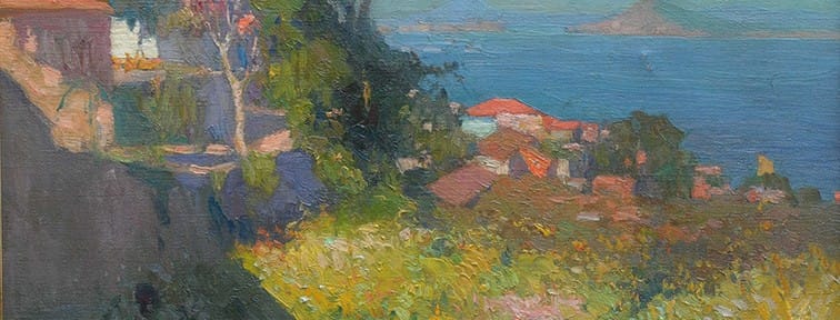 Una Tarde Serena . óleo sobre lienzo . 45x55cm . 1918