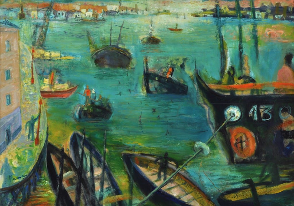 “Puerto” . óleo sobre cartón . 71 x 100 cm . 1994 “Puerto” . óleo sobre cartón . 71 x 100 cm . 1994
