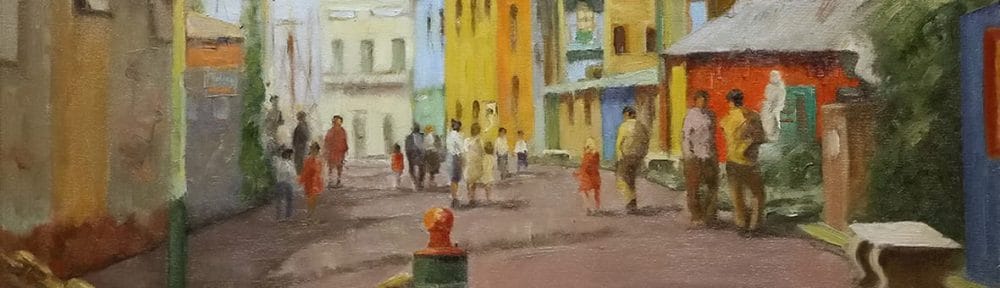 Caminito. Óleo sobre lienzo. 50x60cm. 2003