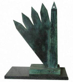 Obelisco. Bronce. 50x30x7cm. 1993