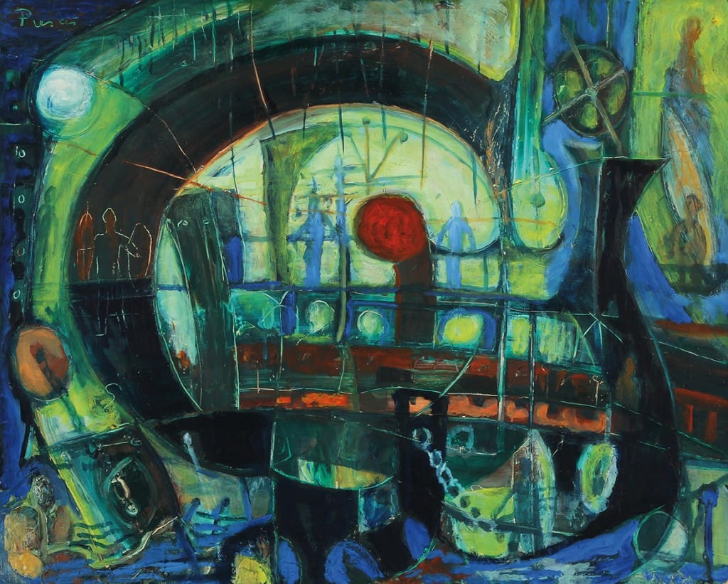 “Puerto” . óleo sobre madera . 65 x 81 cm . 1982 “Puerto” . óleo sobre madera . 65 x 81 cm . 1982