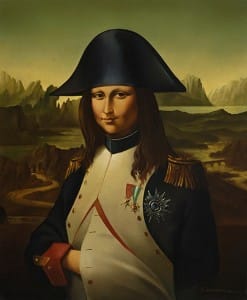 La Gioconda Napoleónica . óleo sobre lienzo . 46x38cm . 1988 La Gioconda Napoleónica . óleo sobre lienzo . 46x38cm . 1988