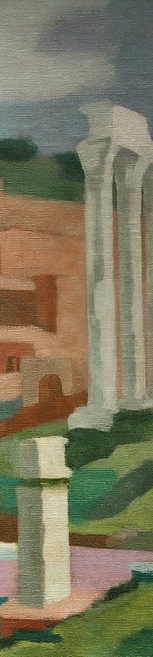 Las Vestales . óleo sobre lienzo . 60x80cm . 1956
