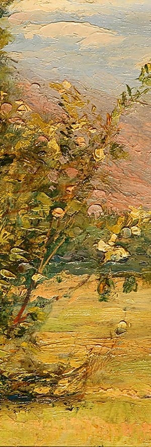 Vella de Susa, Italia . óleo sobre tabla . 20x29cm . 1915