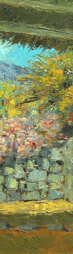 Rincón Primaveral . óleo sobre hardboard . 50x60cm . 1959
