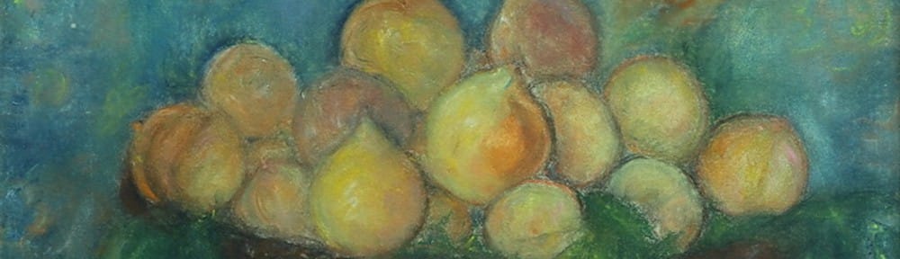 Duraznos . pastel sobre papel . 48x55cm . 1926