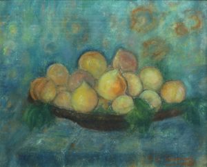 Duraznos . pastel sobre papel . 48x55cm . 1926