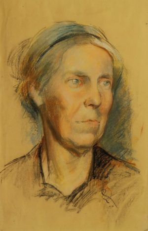 Lèonie Matthis . pastel sobre papel . 63x48cm . 1945