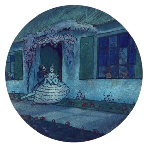 Romance . témpera sobre papel . 14x14cm . 1930