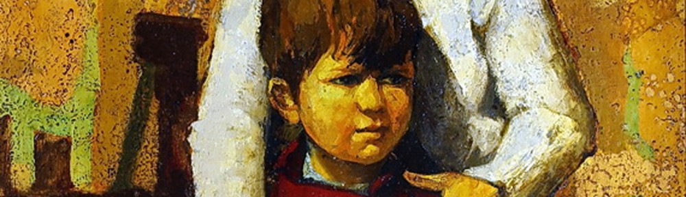 Hermanos . óleo sobre lienzo . 99x74cm . 1966