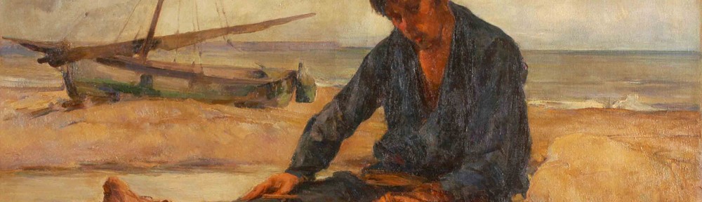 Pescador . óleo sobre lienzo . 90x114cm . 1939
