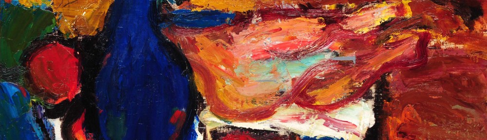 Botellón Azul . óleo sobre cartón . 50x60cm . 1968