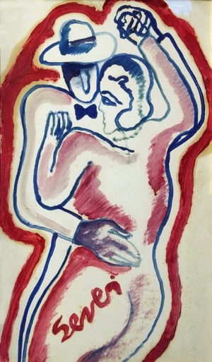 Tango . óleo sobre hardboard . 50x30cm . 1980