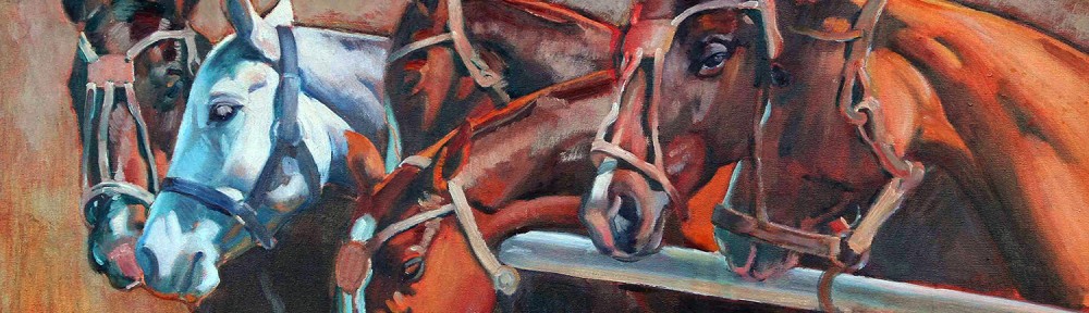 Seis en el Palenque . óleo sobre lienzo . 70x90cm . 2014