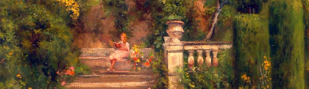 Jardín de mi Casa . óleo sobre lienzo . 72x60cm . 1925