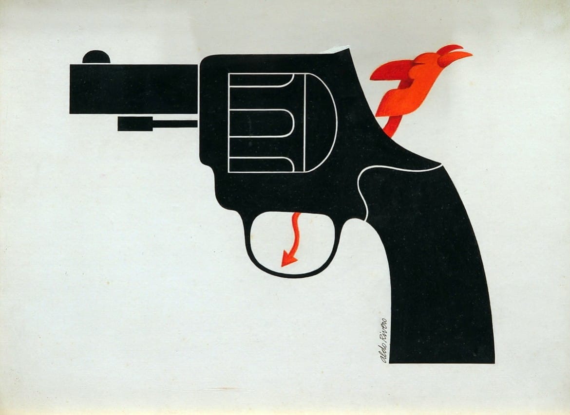 Las Armas las Carga el Diablo . tinta sobre cartón . 29x39cm . 1977
