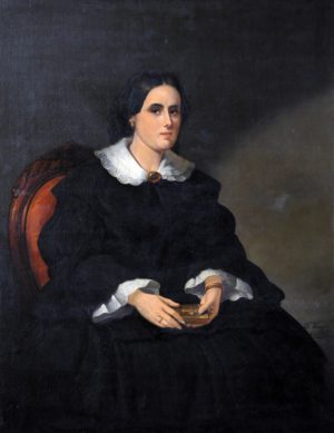 Ana Rivarola de Almagro . óleo sobre lienzo . 118x92cm . 1858