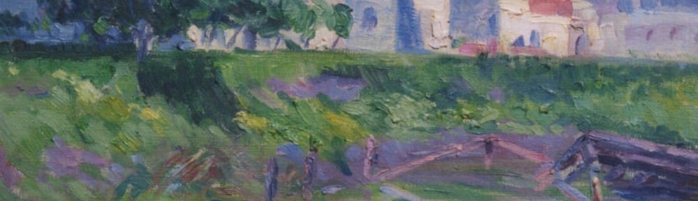 Impresión del Riachuelo . óleo sobre lienzo . 26x33cm . 1925