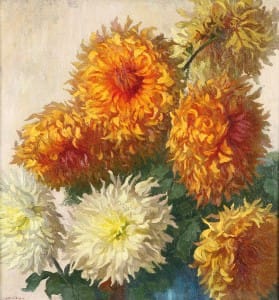Collivadino Pio . Dalias . óleo sobre lienzo . 65x61cm . 1930 Collivadino Pio . Dalias . óleo sobre lienzo . 65x61cm . 1930
