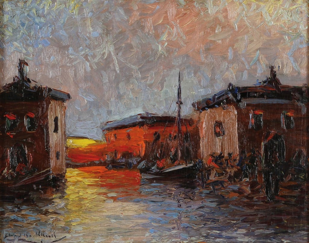 Puerto . óleo sobre tabla . 24x30cm . 1926 Puerto . óleo sobre tabla . 24x30cm . 1926