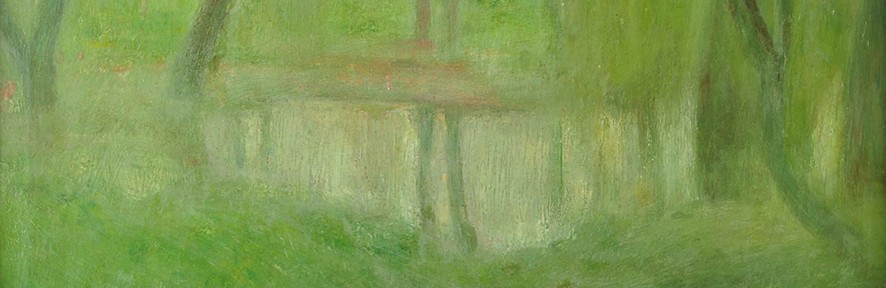 Laguna de Palermo . óleo sobre lienzo . 62x74cm . 1912