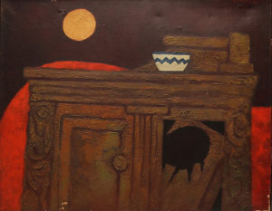 Mueble Roto . óleo sobre lienzo . 65x81cm . 1972