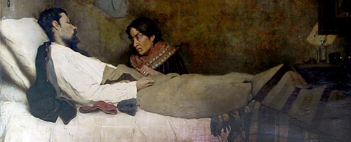 En Tiempos de Paz . óleo sobre lienzo . 120x177cm . 1890