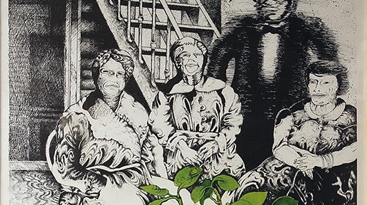 El Trío Movido . serigrafía . 74x54cm . 1976