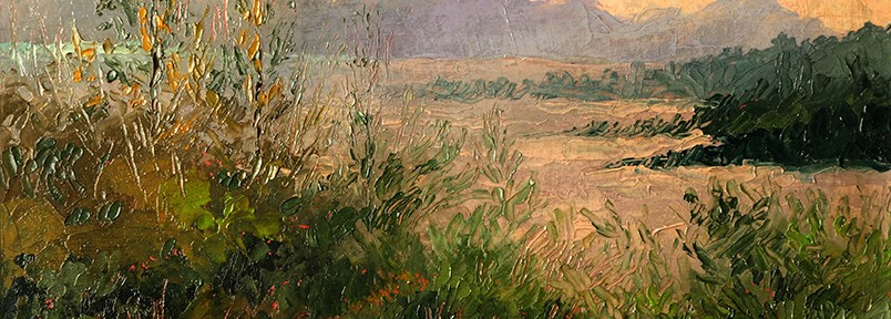 Magia Serrana . óleo sobre cartón . 23x29cm . 1962