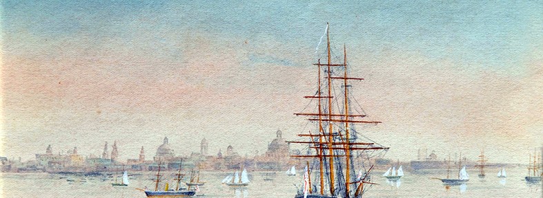 Buenos Aires . acuarela sobre papel . 12x20cm . 1868
