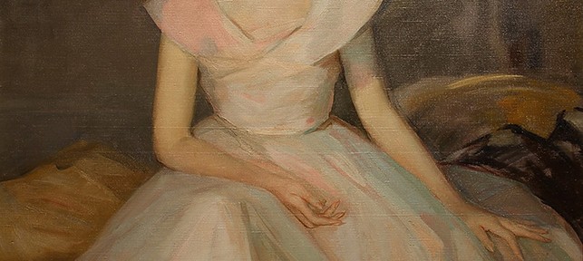 Dama . óleo sobre lienzo . 122x97cm . 1950
