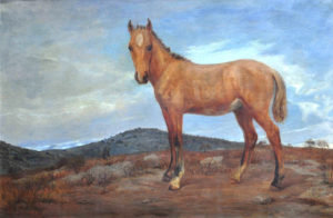 Potrillo Gateado . óleo sobre lienzo . 132x195cm . 1923