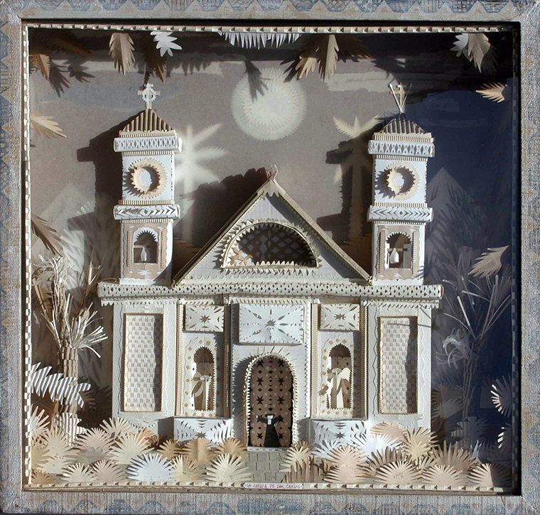 La Capilla de San Carlos . papirofla . 80x84cm . 1993