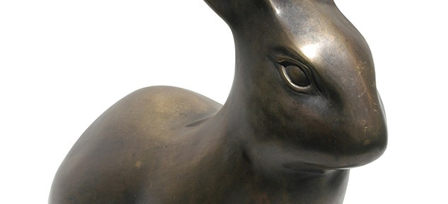 Conejo . bronce . 50x25x60cm . 1996