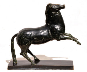 Caballo . bronce . 28x32x11cm . 1950