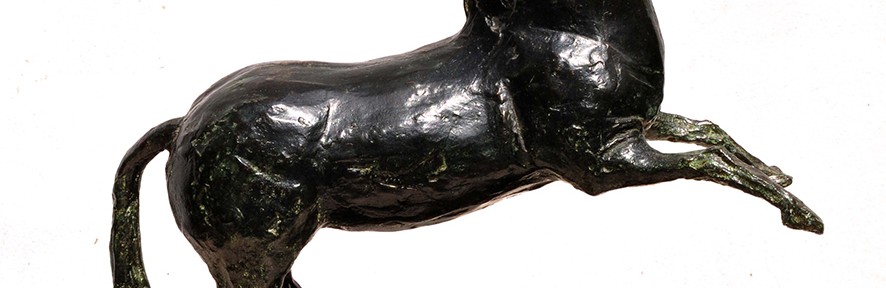 Caballo . bronce . 28x32x11cm . 1950