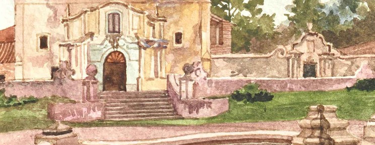 Estancia Jesuitica Santa Catalina . acuarela sobre papel . 19x16cm . 2010