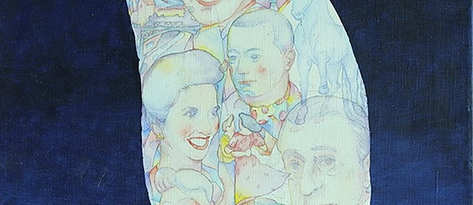 Los Idolos . acuarela sobre papel . 40x35cm . 1999