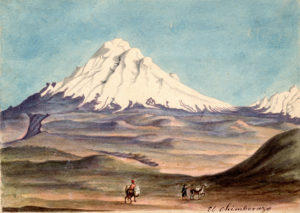 El Chimborazo . acuarela sobre papel . acuarela sobre papel . 1830