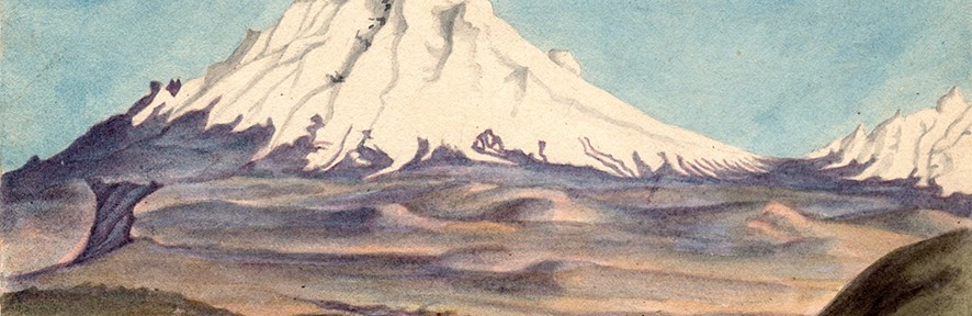 El Chimborazo . acuarela sobre papel . acuarela sobre papel . 1830
