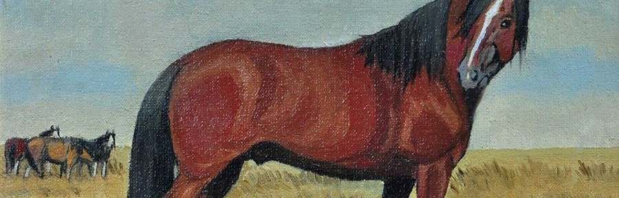 Fernando Romero Carranza, “Colorado Lista Blanco”, óleo, 18x24 cm, 1999