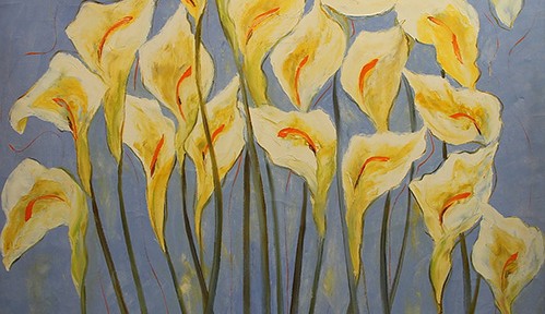 Esperanza Gil “Calas” óleo sobre lienzo, 100x100 cm