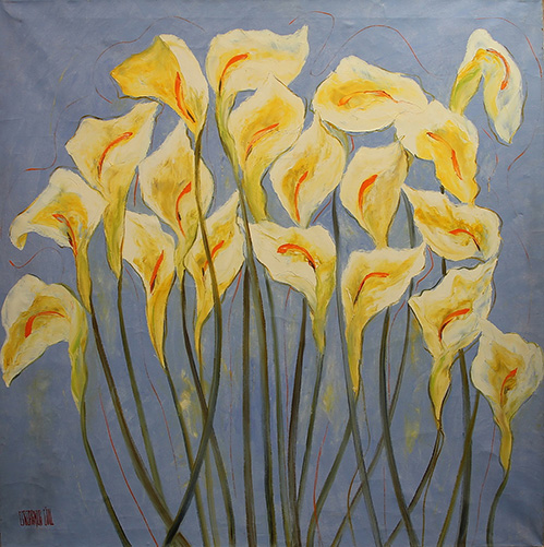 Esperanza Gil “Calas” óleo sobre lienzo, 100x100 cm