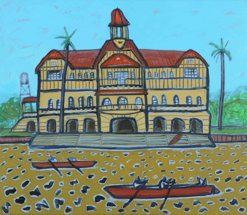 Club de Regatas La Marina . óleo sobre lienzo . 60x70cm . 2014