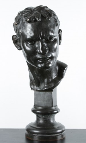 Rogelio Yrurtia . “Cabeza de Boxeador” . bronce a la cera perdida . 65x22x35cm . 1923
